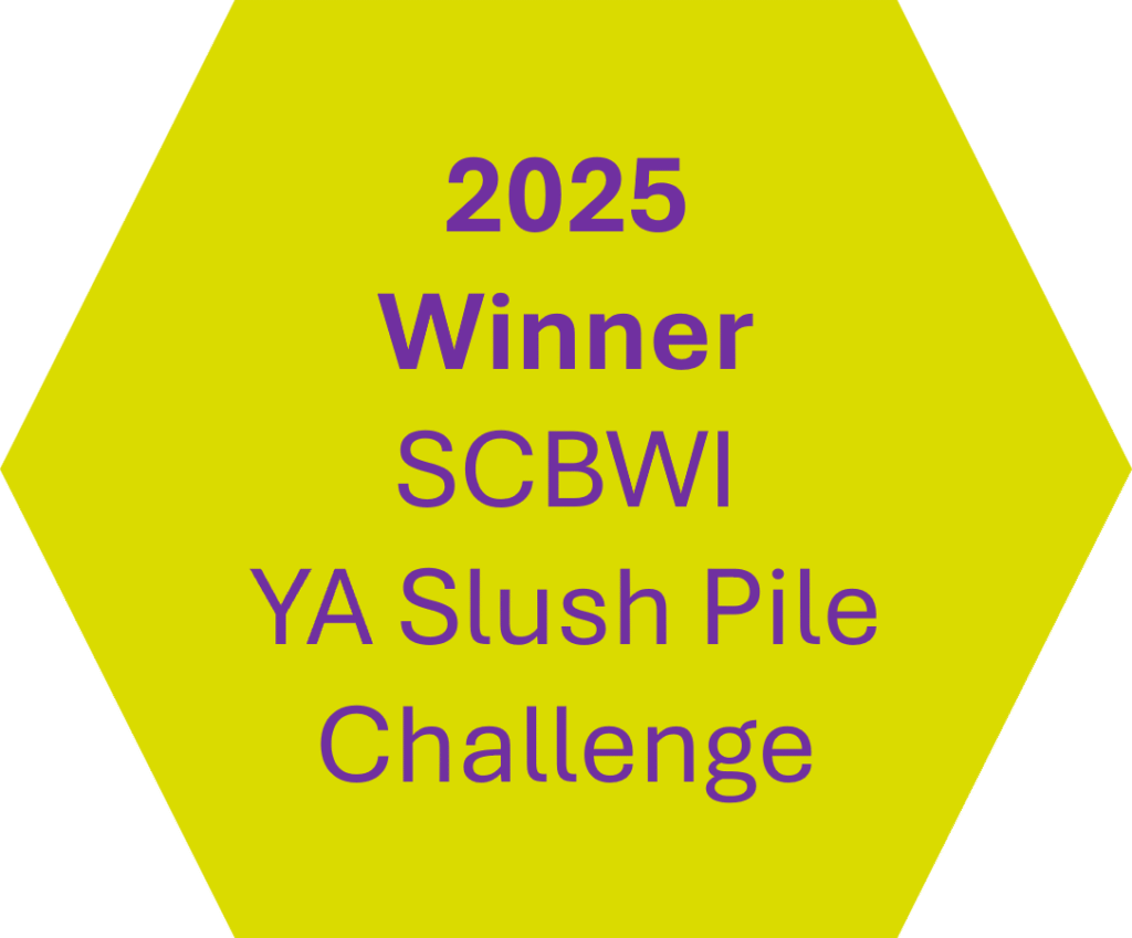 Badge for winning the 2025, Q1 SCBWI Slush Pile Challenge