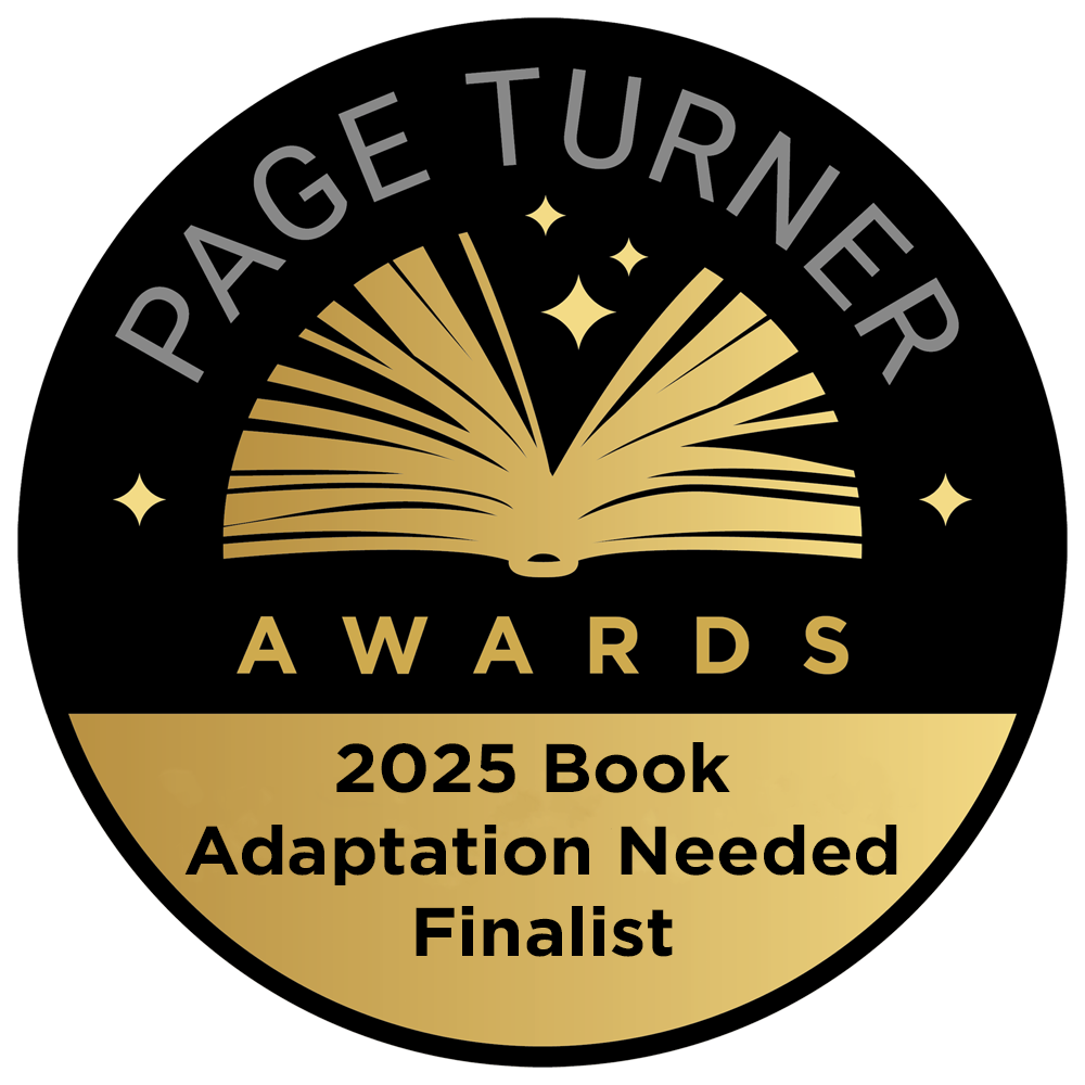 Page Turner badge for the 2025 Book Adaptation Needed Finalist